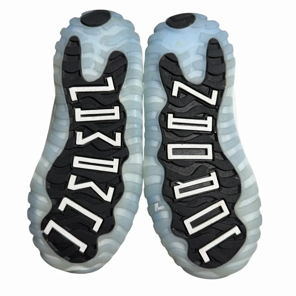 Jordan 11 Retro Shoes Toddler Size 10C White Legend Blue Sneakers 378040-104